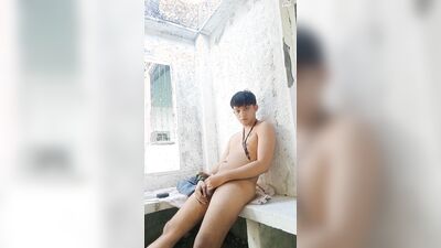 A Horny Asia Boy in the Public