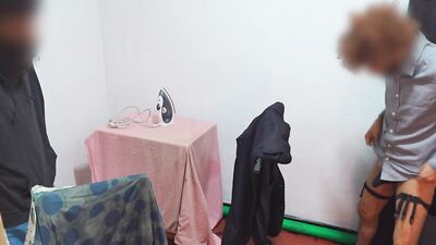 Getting hard when I change my cloths in front of helping guy