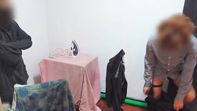 Getting hard when I change my cloths in front of helping guy
