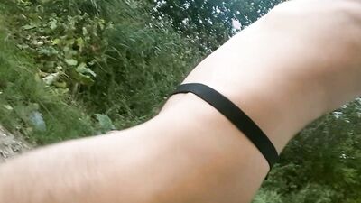 Long clothless round trip in the fields