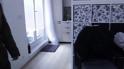 BIGSTR - Sexy Guy Gets Offered Free Rent For An Apartment He Likes, If He Sucks The Landlord's Cock