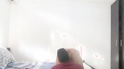 Young Gay Man Seduces His Straight Stepbrother, the Gay Boy Enters His Room to Be Fucked Bareback, He Cums Inside