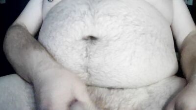 playing with my moobs and cummiing