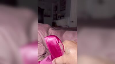 Dirty Victoria secret satin panties jerk off