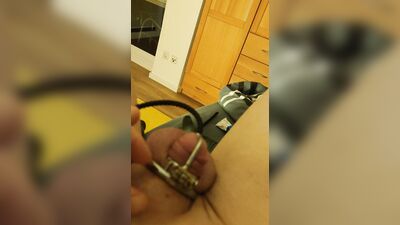 Penis cache with liquid feeding