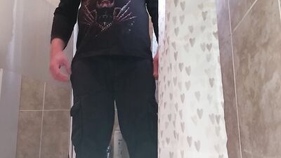 Desperate pee hold and pants wetting