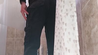 Desperate pee hold and pants wetting