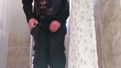 Desperate pee hold and pants wetting