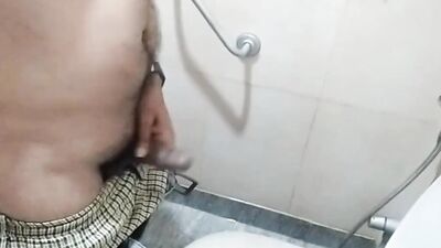 Pakinoon Visit His Friends Hostel, Masturbating Moan And Huge Cum In The Public Hostel Toilet