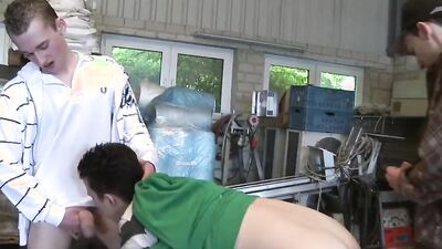 Slutty Bottom Get Used by 2 German Skater Twinks