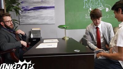 Joey Mills & Luke Connors Sneak Into The Dean's Office And Get The Fucks Of Their Lifes - TWINKPOP