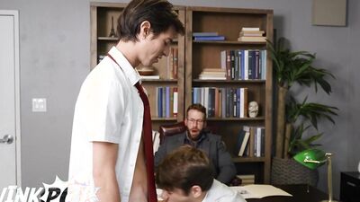 Joey Mills & Luke Connors Sneak Into The Dean's Office And Get The Fucks Of Their Lifes - TWINKPOP