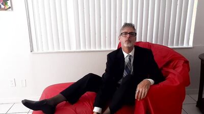 Richard Lennox Masturbates Cock With His Expensive Suit