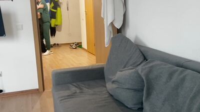 seduced a guy with a big dick into sex, cummed on a sweet twink