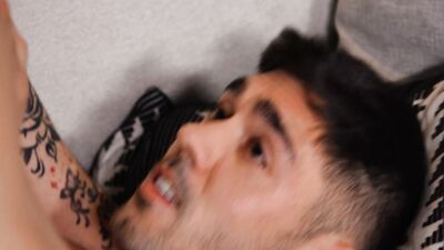 Latino Roomie Lends His Cock To Tatted Hunk - ASGmax - FULL SCENE