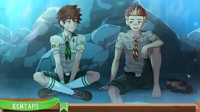 Game: Friends Camp Way 2, part 23 - Beautiful mountains, conversation (Russian voice acting)
