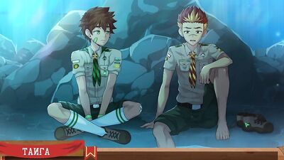 Game: Friends Camp Way 2, part 23 - Beautiful mountains, conversation (Russian voice acting)