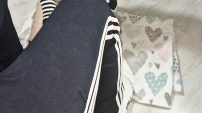 Student in cum, fountains of cum cover the whole body of student sissy femboy!