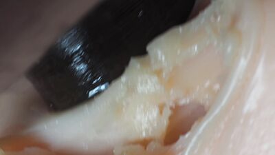 Black cock guy drilling real tantaly sex doll pussy and ass close up - big load Cumshot - sexy toy masturbation