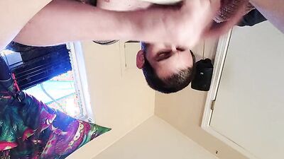 Peek-a-boo masterbating