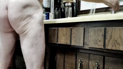 Making Chili Naked -- Cock and Low Hanging Balls Bouncing Around