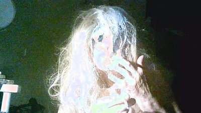 Sarah 'FuckPig Slut' Millward, smokes, wanks, fucks herself, clamps her nipples and tongue, smashes cream pie into her face