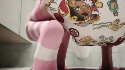 ABDL Femboy Squirming in his Diaper [close-up]