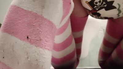 ABDL Femboy Squirming in his Diaper [close-up]