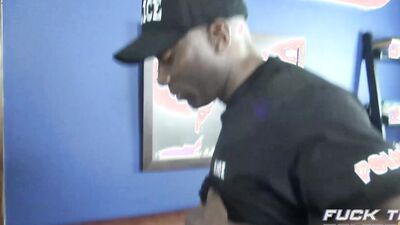 Black Cop Fucks and Breeds Another Black Cop