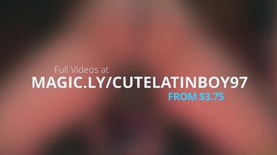 POV From Under Camilo Brown Fucking His Fleshlight Cums Inside And Swallows His Own Load