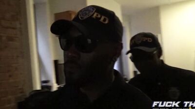 Two Huge Black Cocks Double Fuck White Ass