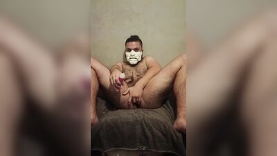 A dildo fuck the samurai