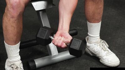 Buff Stud Flip Fucks Twink Stranger In Gym - NextDoorRaw
