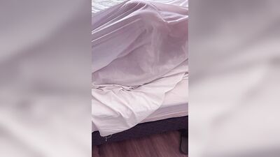 The curious hetero agrees to fuck me under the covers I convinced him