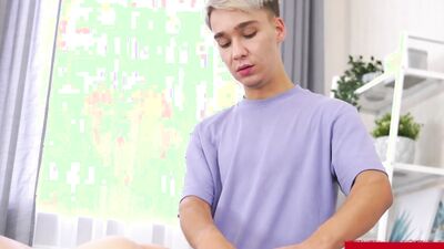 BRINGMEABOY George Hanskey Gives Angel Kade Dick Massage