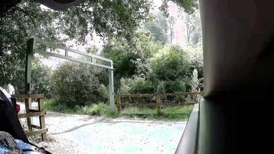 public layby cross dress change with drivers passing by