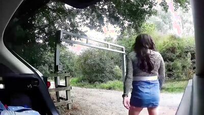 public layby cross dress change with drivers passing by