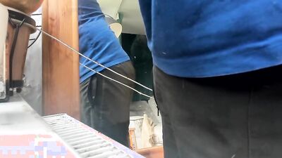 morning undress and foreskin pull private show