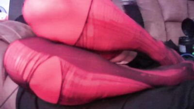 Intense Sissygasm while Riding Vibrating Dildo