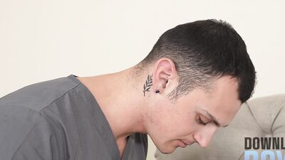 Jock Nurse Takes Care Of Patient's Cock With His Mouth