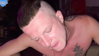 136 Guys with big dicks fucked a twink's mouth and asshole at a party