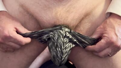 step Daddy is home from work with a new butt plug
