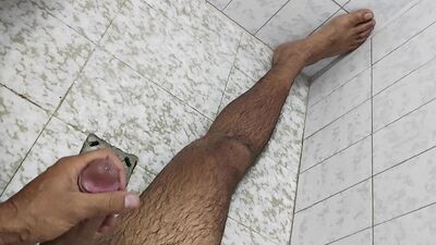 Jerking off with my big thick cock under the shower PART 2