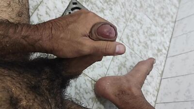 Jerking off with my big thick cock under the shower PART 2