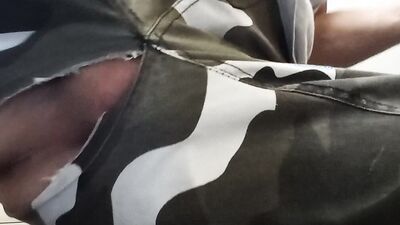 Stretching my old hole with anal dildo