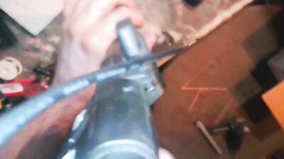 Raw dogging with my angle grinder