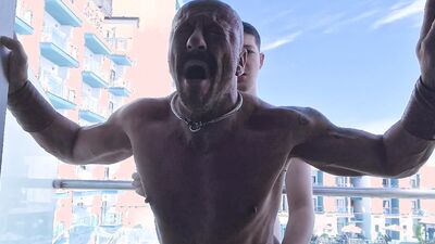 BALCONY DADDY FUCK IN FULL PUBLIC VIEW