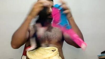 Dan show off Live 1 - Showing my Thong Collection and making a new Loincloth_Fundoshi_Langot