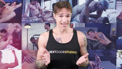 Inked Up Hunk On Military Leave Flip Fucks wt Old Jock Friend
