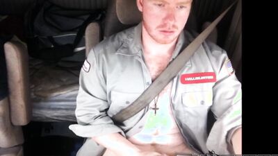 GINGER TRUCKER JERKS WHILE HE DRIVES - THOR JOHNSON